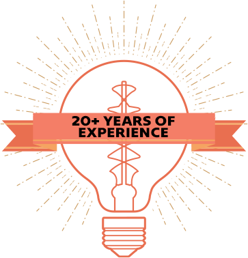 20+ Years Of Experience Badge